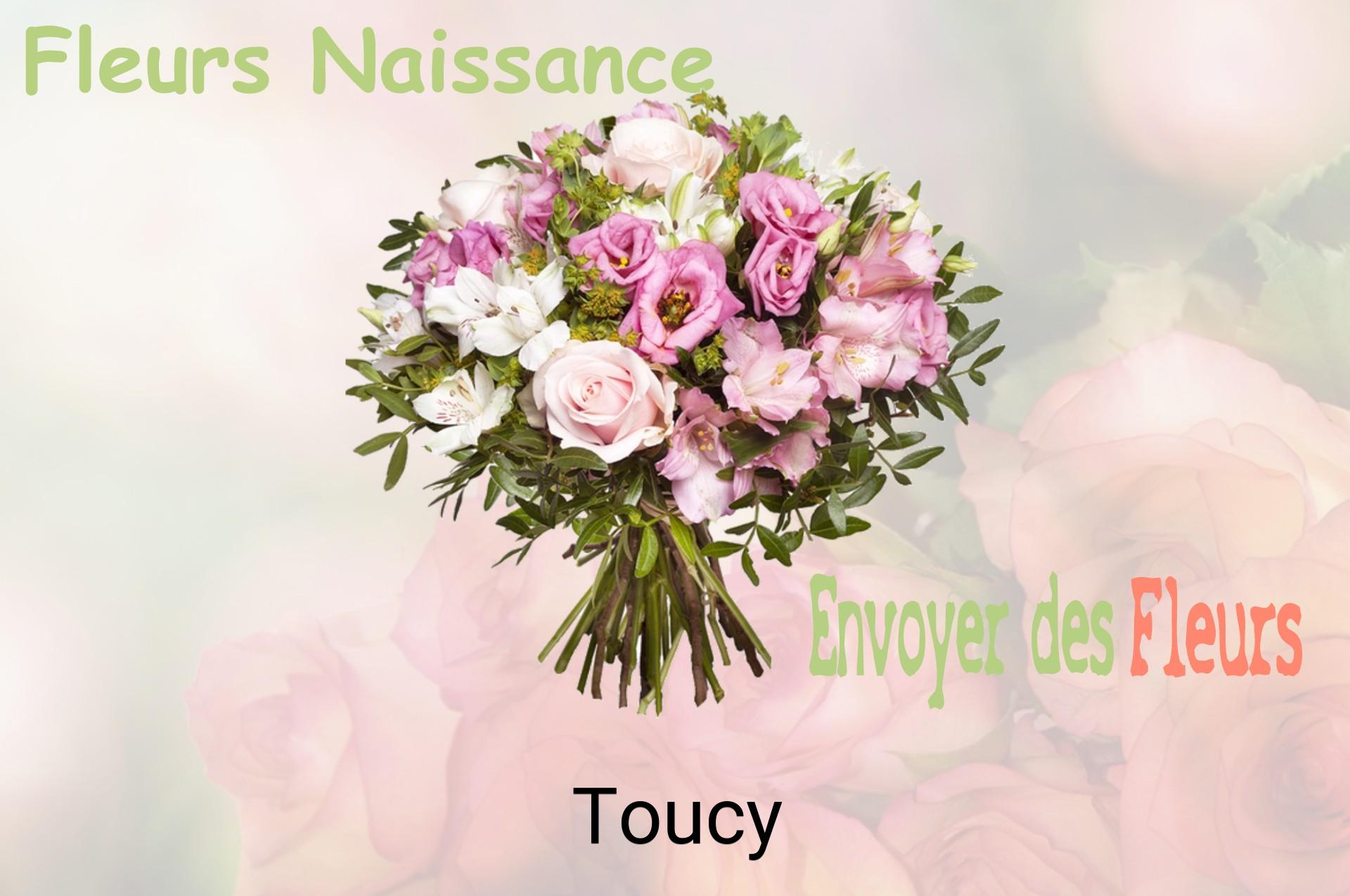 Bouquet de fleurs de naissance livré à Toucy